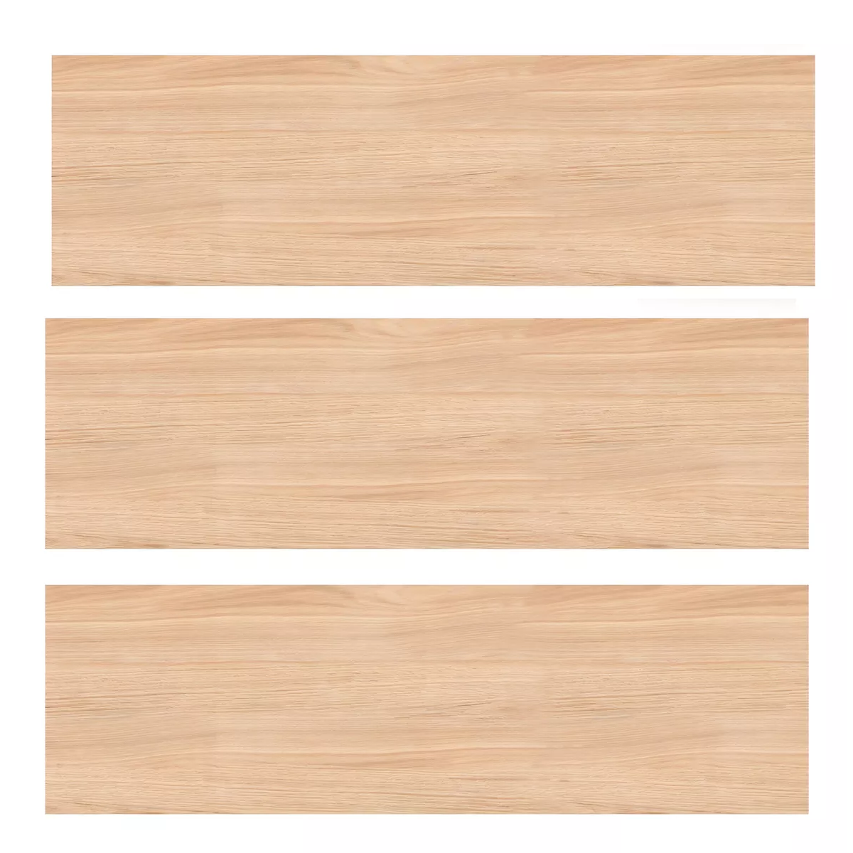Kit 3 Repisas Flotantes Minimalistas 50x15 Cm Color Roble Merida