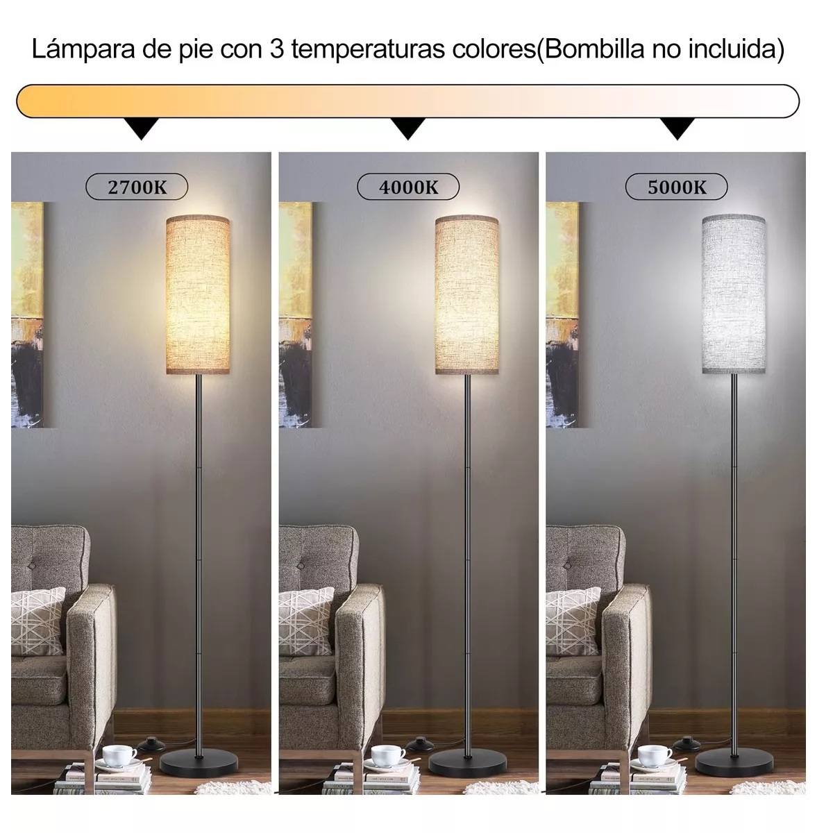 Lamparas De Piso Lamparas Minimalistas De Pie Led 