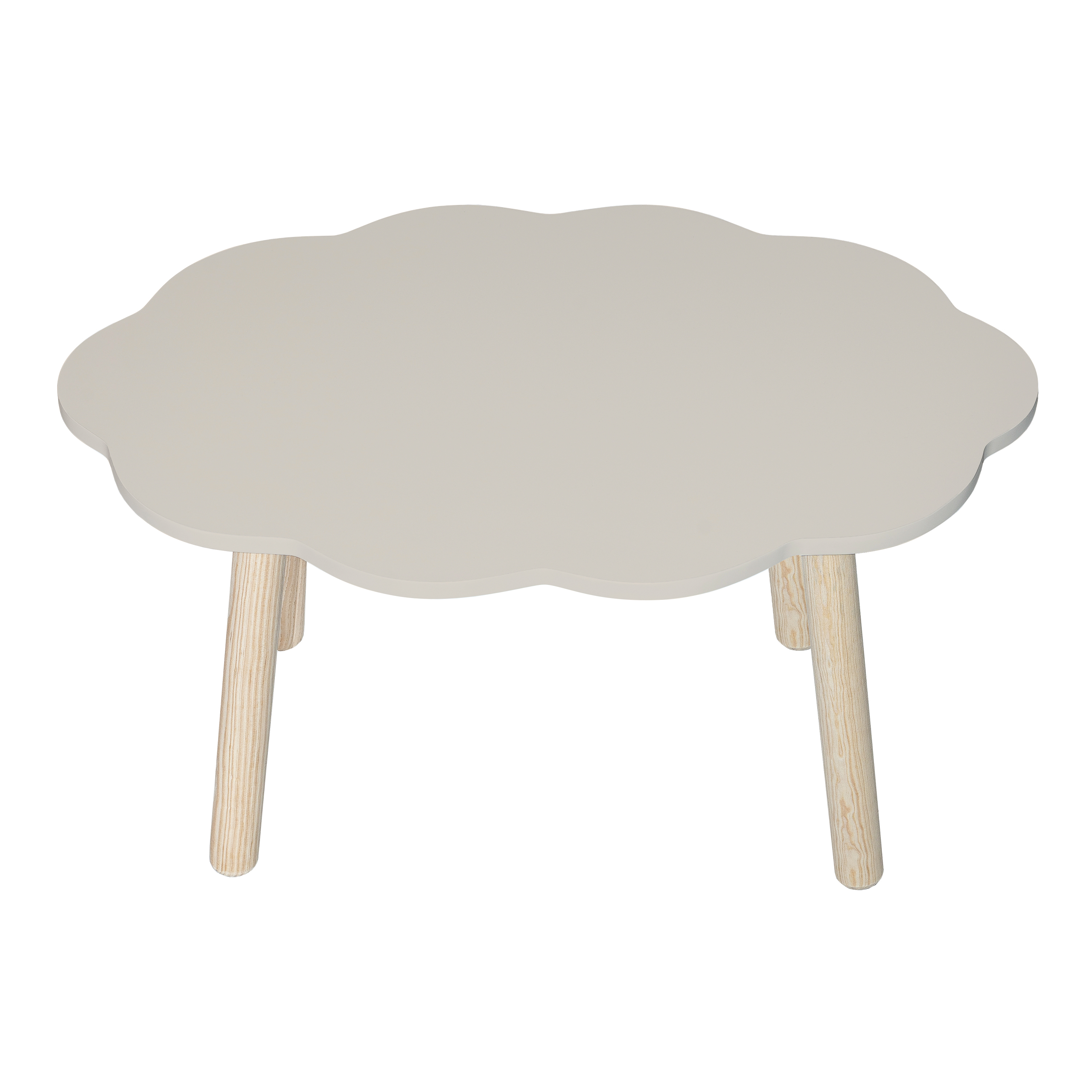 Mesa Infantil Y 4 Sillas De Colores Para Niños (Gris claro/Gris)