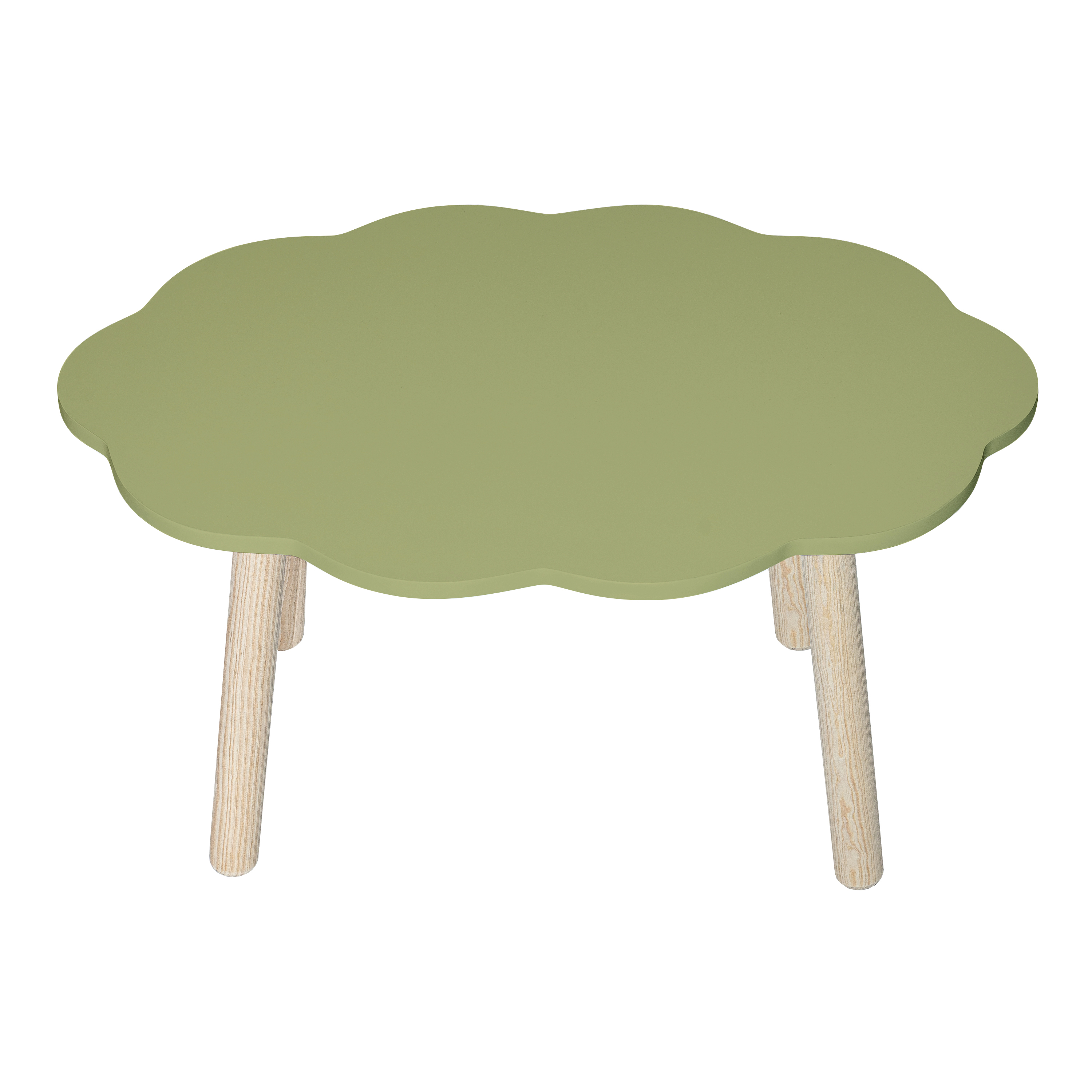 Mesa Infantil Y 4 Sillas De Colores Para Niños  (Verde/Rosa)