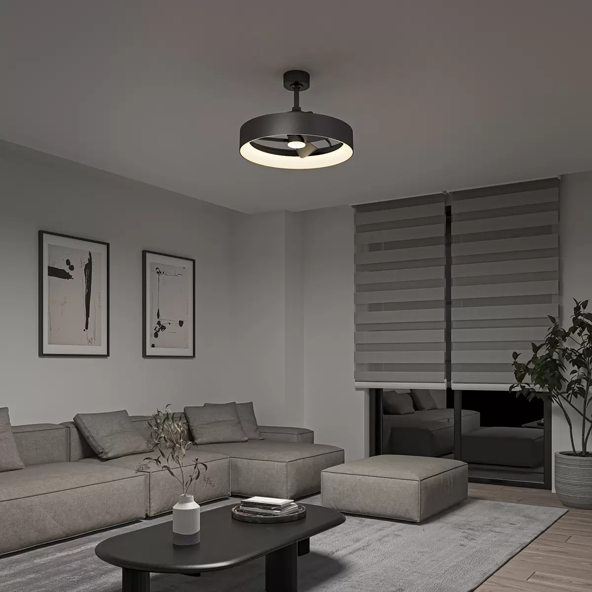 Ventilador de Techo Artika Fandelier Contemporáneo 2000 Lúmenes 
