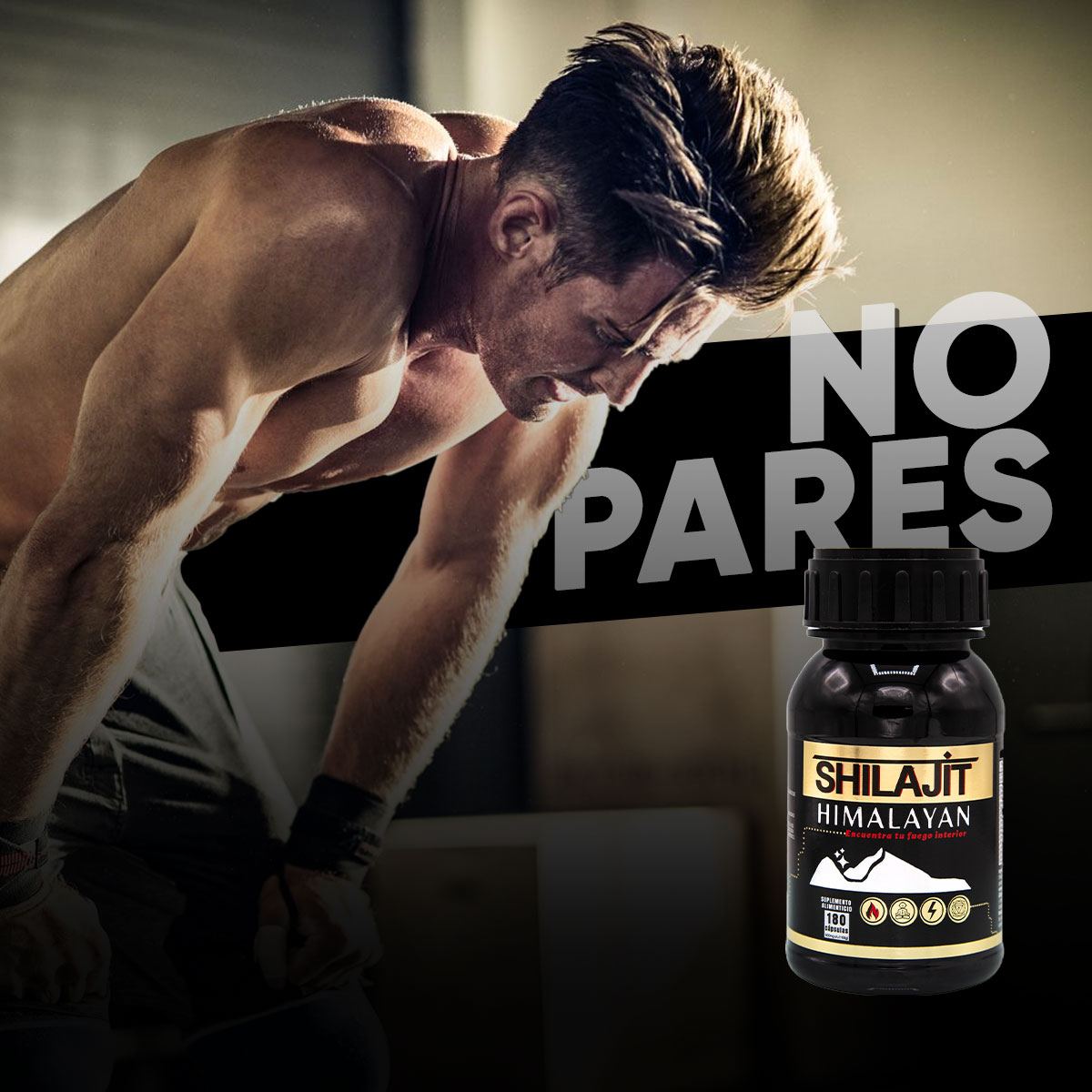BDM LAB Shilajit Puro del Himalaya 180 Cápsulas con Tongkat Ali, Maca y L-Arginia, Suplemento para Vitalidad y Salud Sexual