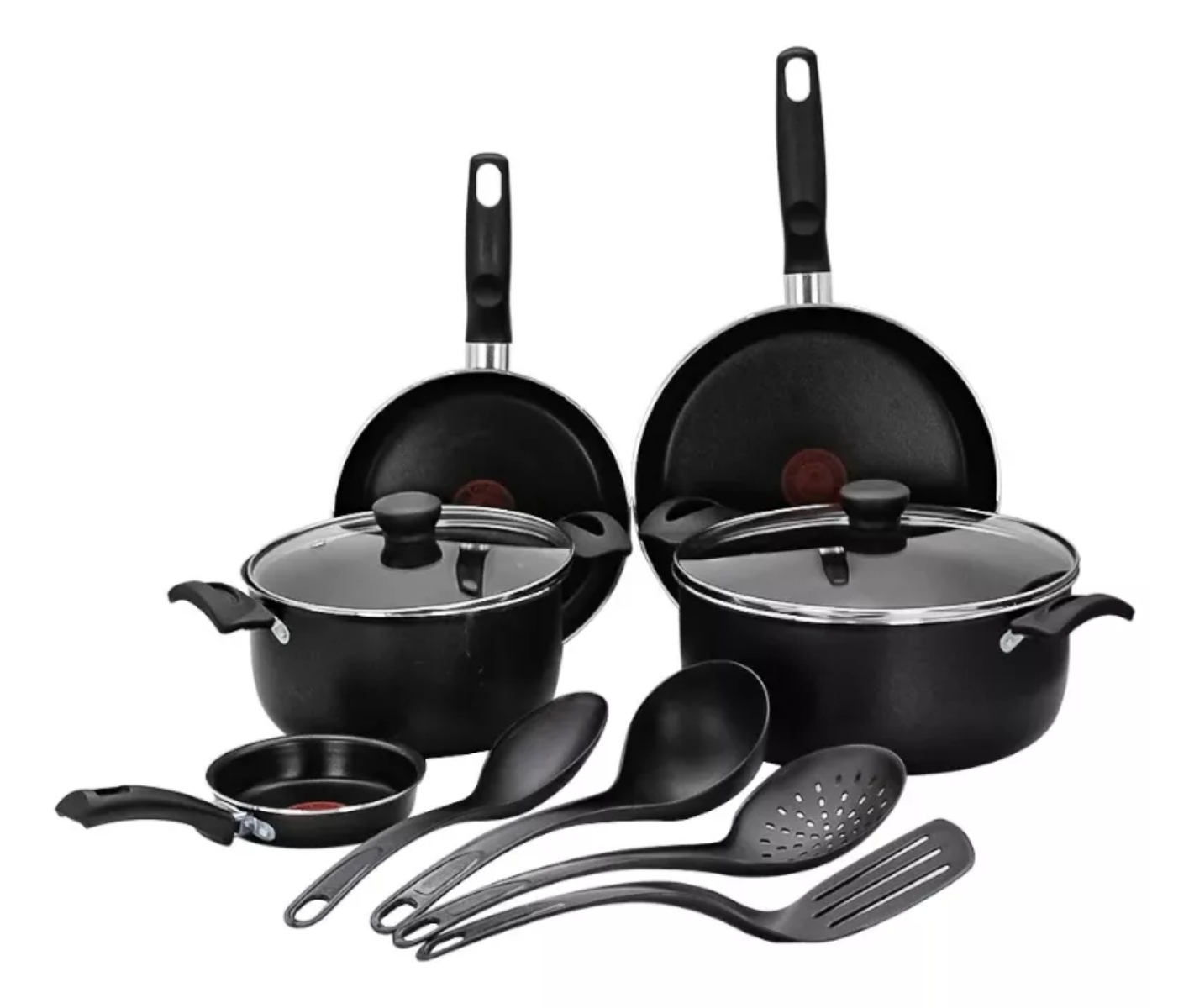 Bateria de Cocina T-Fal 0252800M Expert Chef 11 Piezas Negro ORTY4*