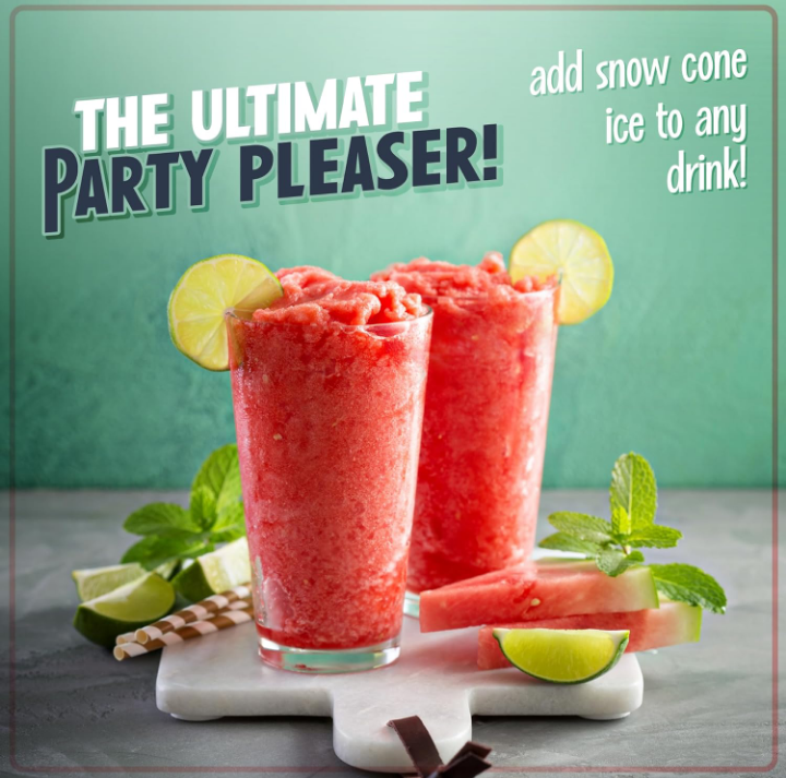 Máquina de raspados retro para fiestas coctel 