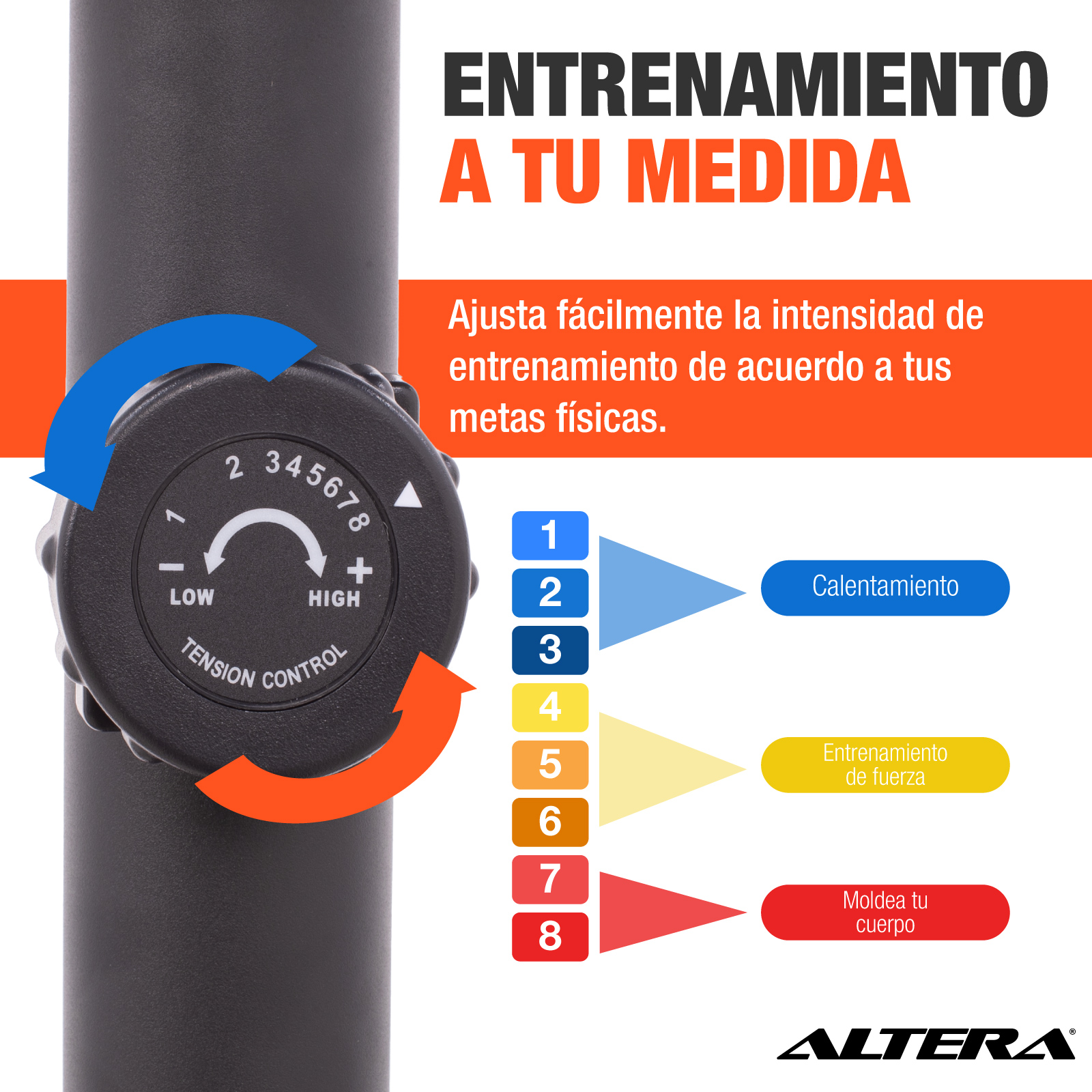 Escaladora Elíptica con 8 Niveles de Resistencia, Pantalla LCD y Asiento Ajustable