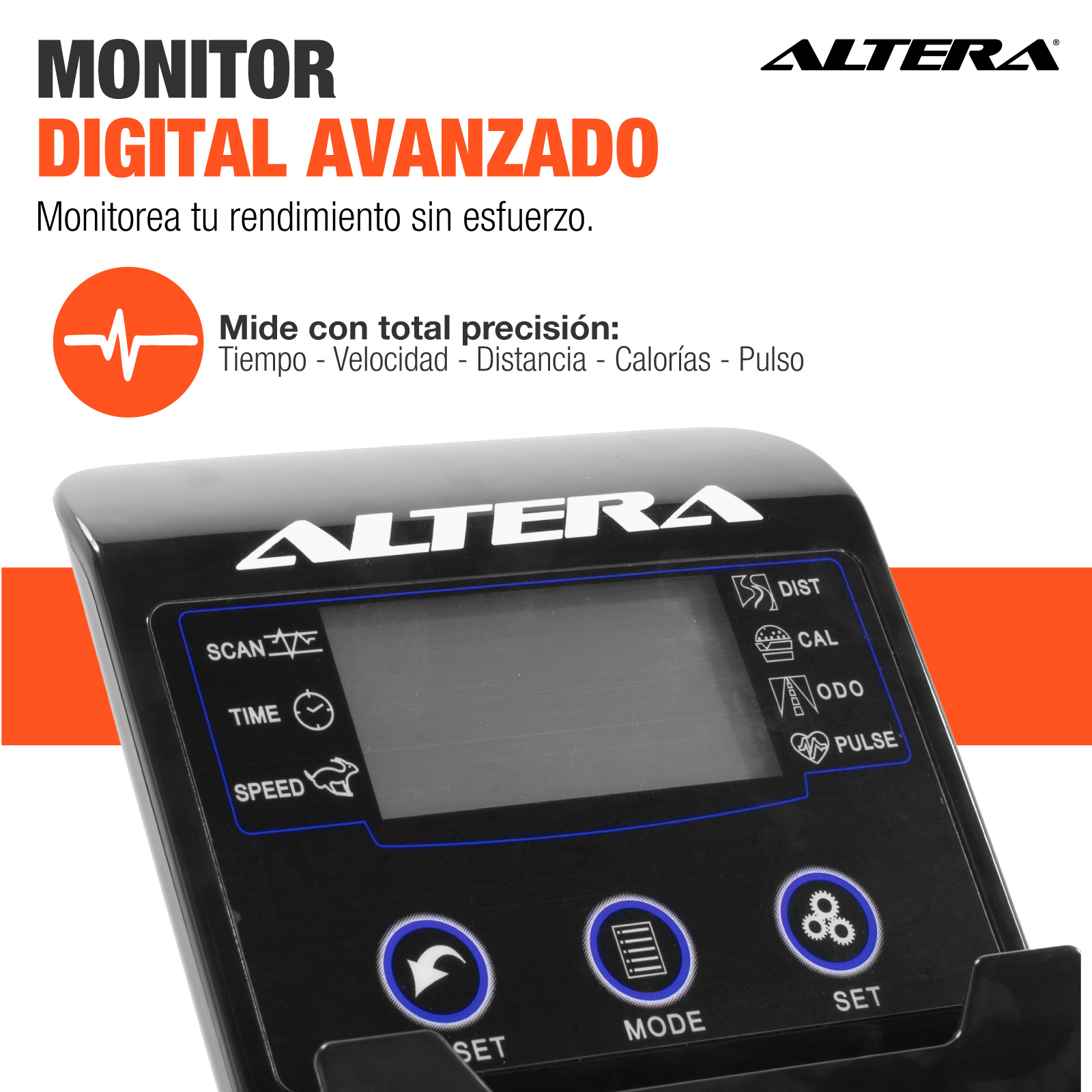 Escaladora Elíptica con 8 Niveles de Resistencia, Pantalla LCD y Asiento Ajustable