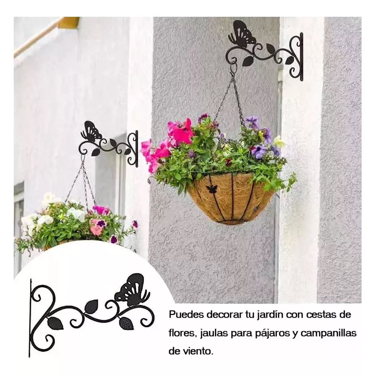 Gancho De Pared Para Colgar Plantas Para Maceta, 2 Piezas