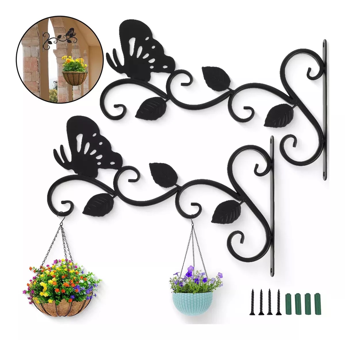 Gancho De Pared Para Colgar Plantas Para Maceta, 2 Piezas