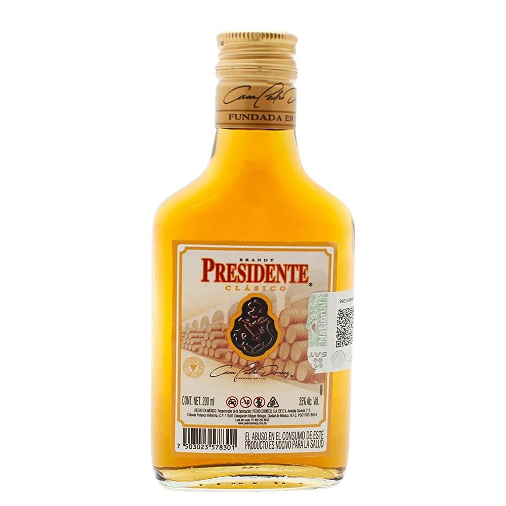 Pack de 12 Brandy Presidente Clasico 200 ml
