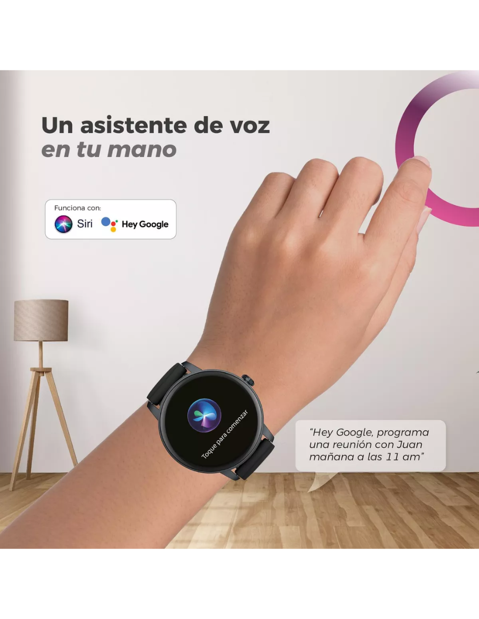 Reloj Smartwatch ERA One Lite BINDEN Realiza Y Contesta Llamadas Negro