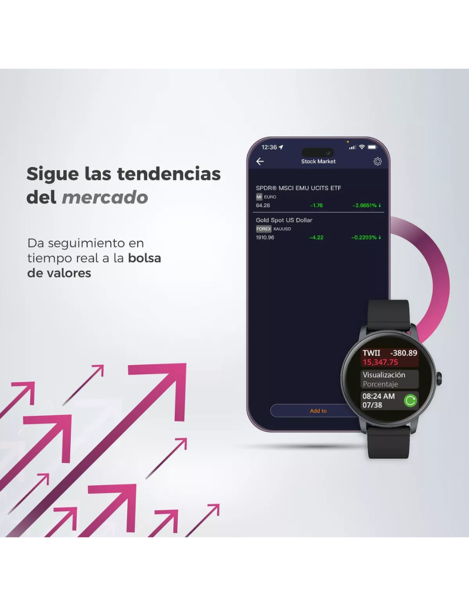 Reloj Smartwatch ERA One Lite V2 BINDEN Realiza Y Contesta Llamadas Negro