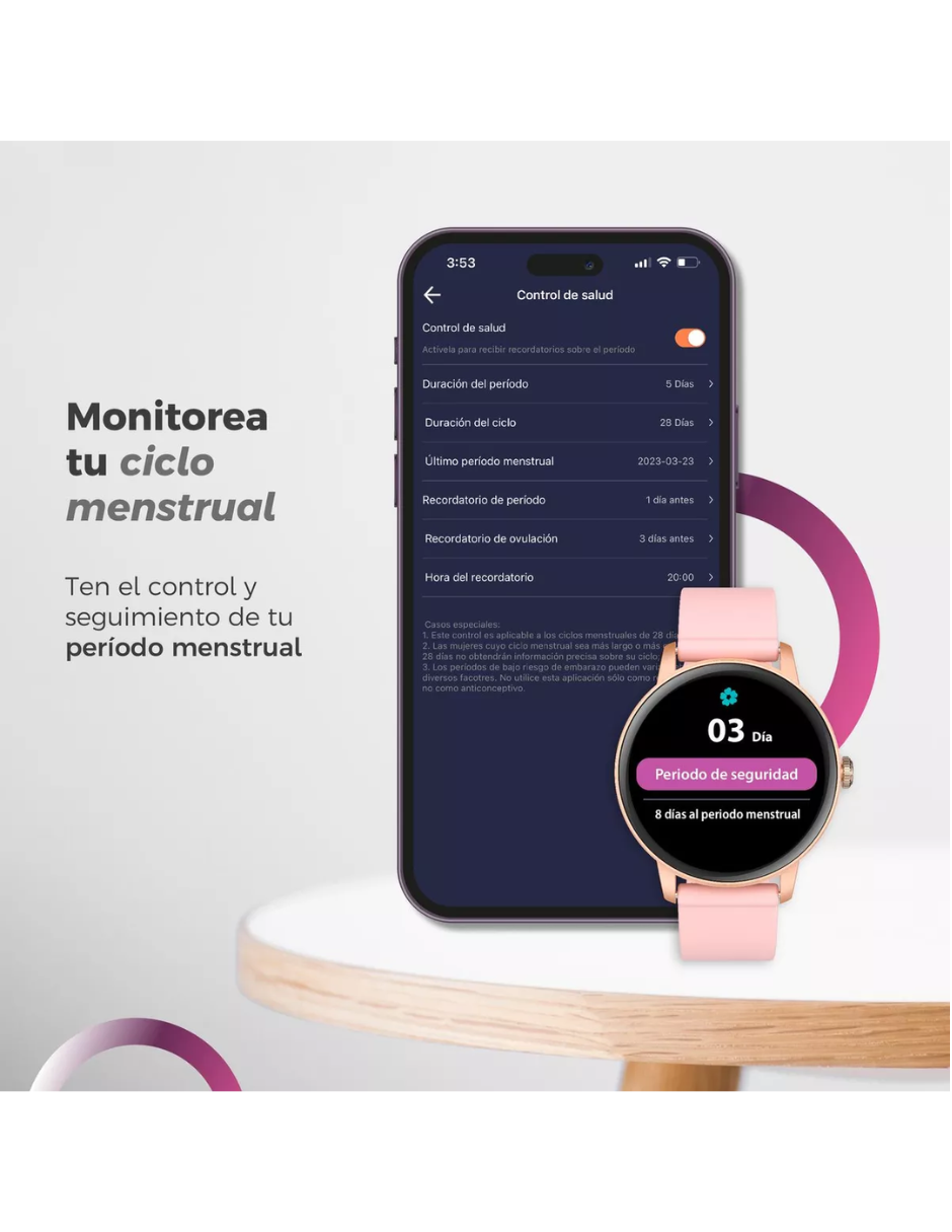 Reloj Smartwatch ERA One Lite V2 BINDEN Realiza Y Contesta Llamadas Negro