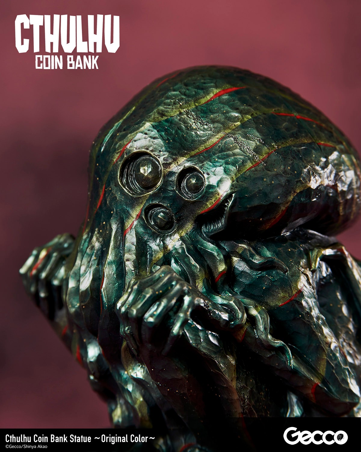 Cthulhu Coin Bank (original Color) Statues By Gecco Co.