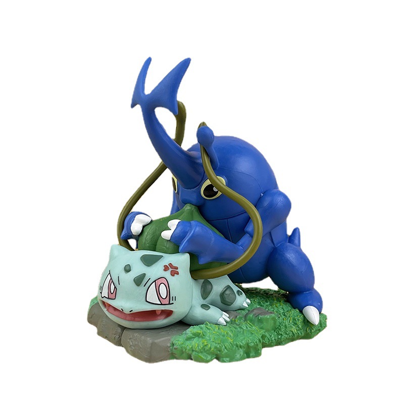 3 Figuras de Colección Anime Bulbasaur Pika Squirtle Togepi PVC