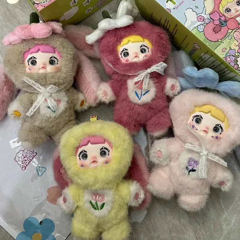 Caja Misteriosa de la serie Nommi Garden Rabbit, Figura Original de Anime Kawaii, Dulce y Encantadora, Bonita Muñeca Llavero Coleccionable, 1 Pcs