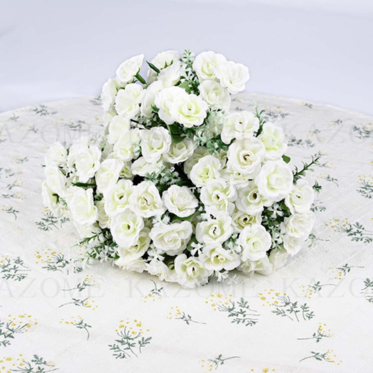 6 Ramos Flores Artificiales Rama Decoración BLANCO