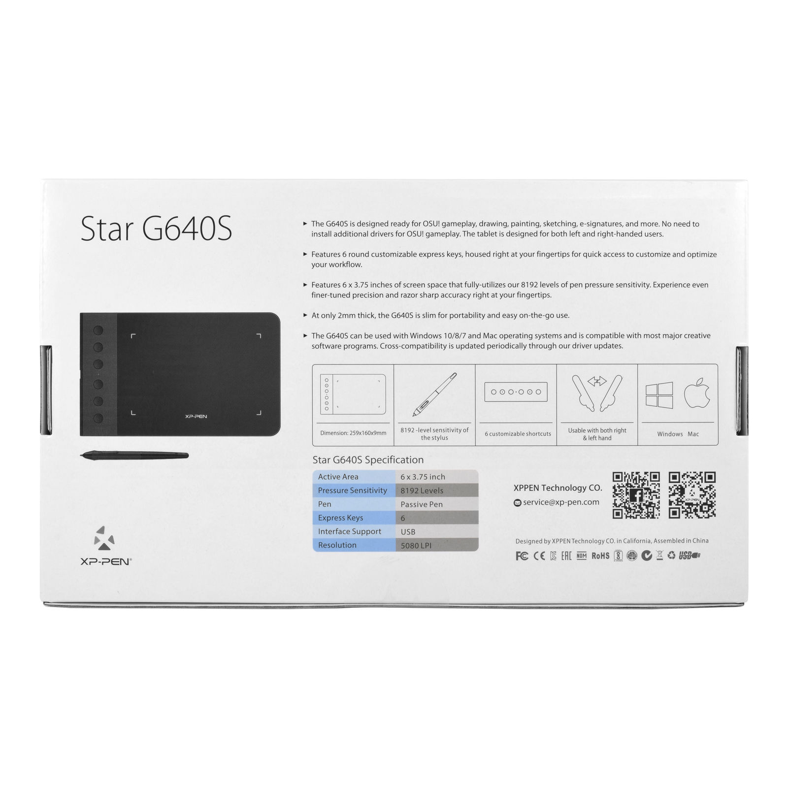 Tableta Grafica Drawing Star G640S Xp-Pen