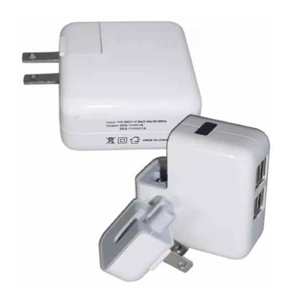 Cubo Cargador 4 USB 4A Con Multipuertos Y Pantalla Led