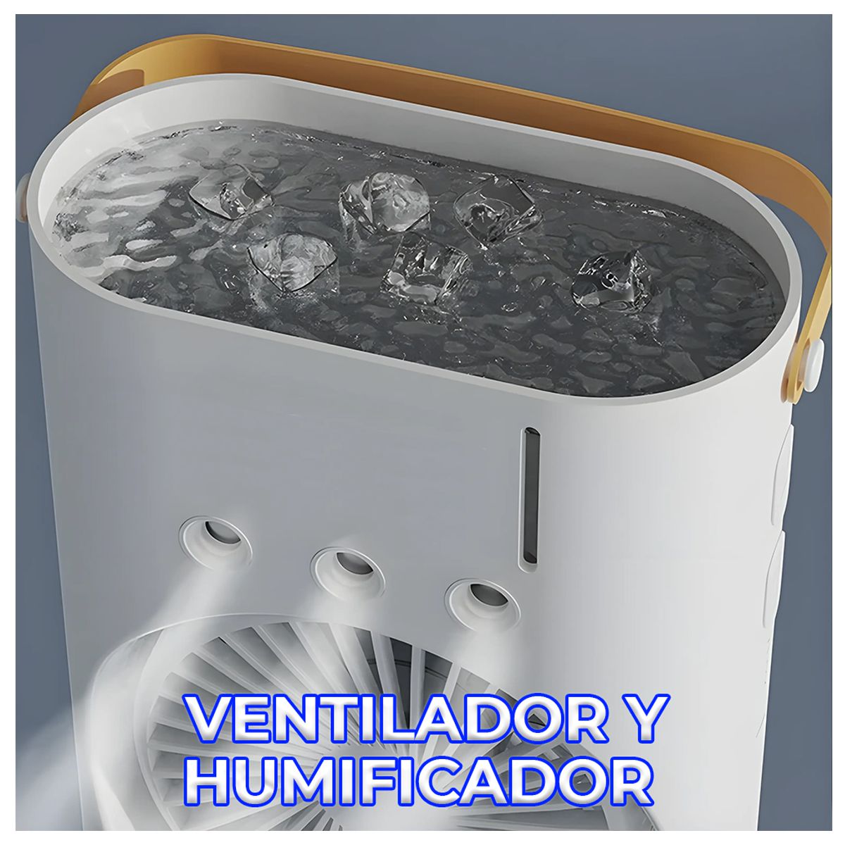 Ventilador De Torre Doble Con Efecto Humidificador Enfriador Con Base Giratoria Y Control Remoto