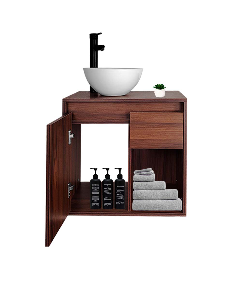 Gabinete De Baño Con Lavabo CLAIRE Con Ovalin Minimalista