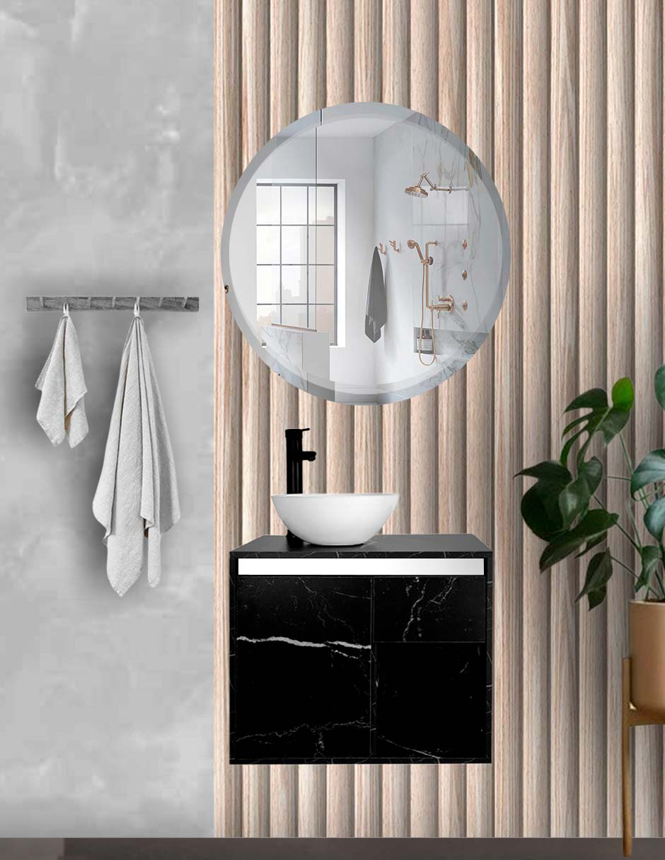 Gabinete De Baño Con Lavabo CLAIRE Con Ovalin Minimalista