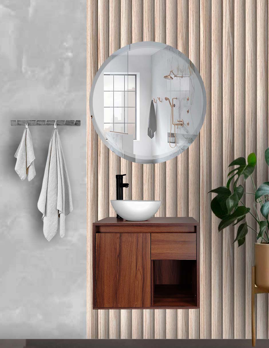 Gabinete De Baño Con Lavabo CLAIRE Con Ovalin Minimalista