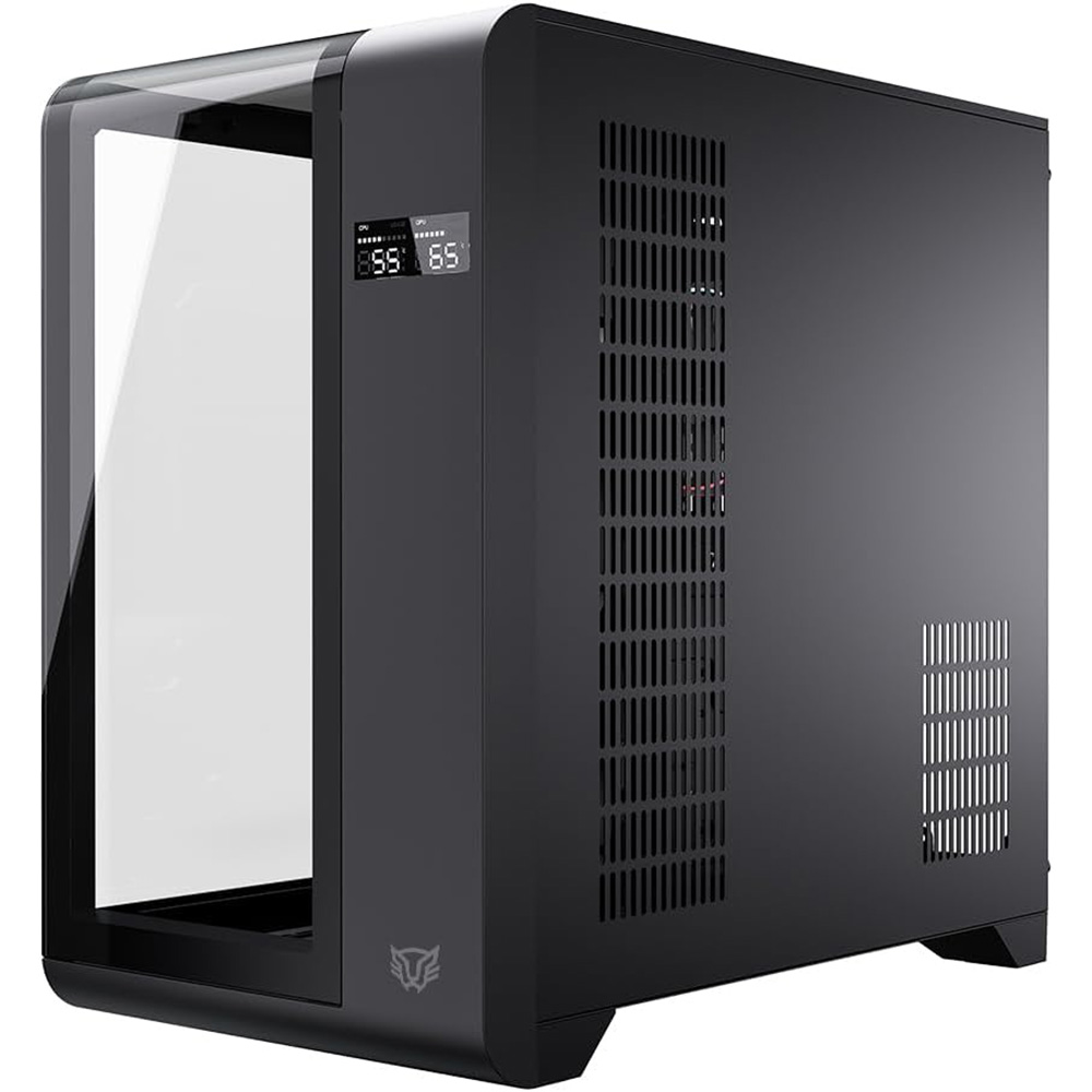 GABINETE BALAM RUSH TANK EXPERT CURVE 7400 NEGRO ATX DIGITAL 4VENT ARGB CRISTAL S/FUENTE BR-941594 