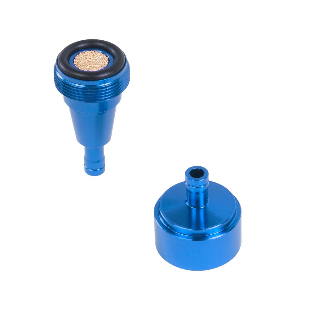 Filtro de gasolina metalico azul universal para motocicleta Kinlley