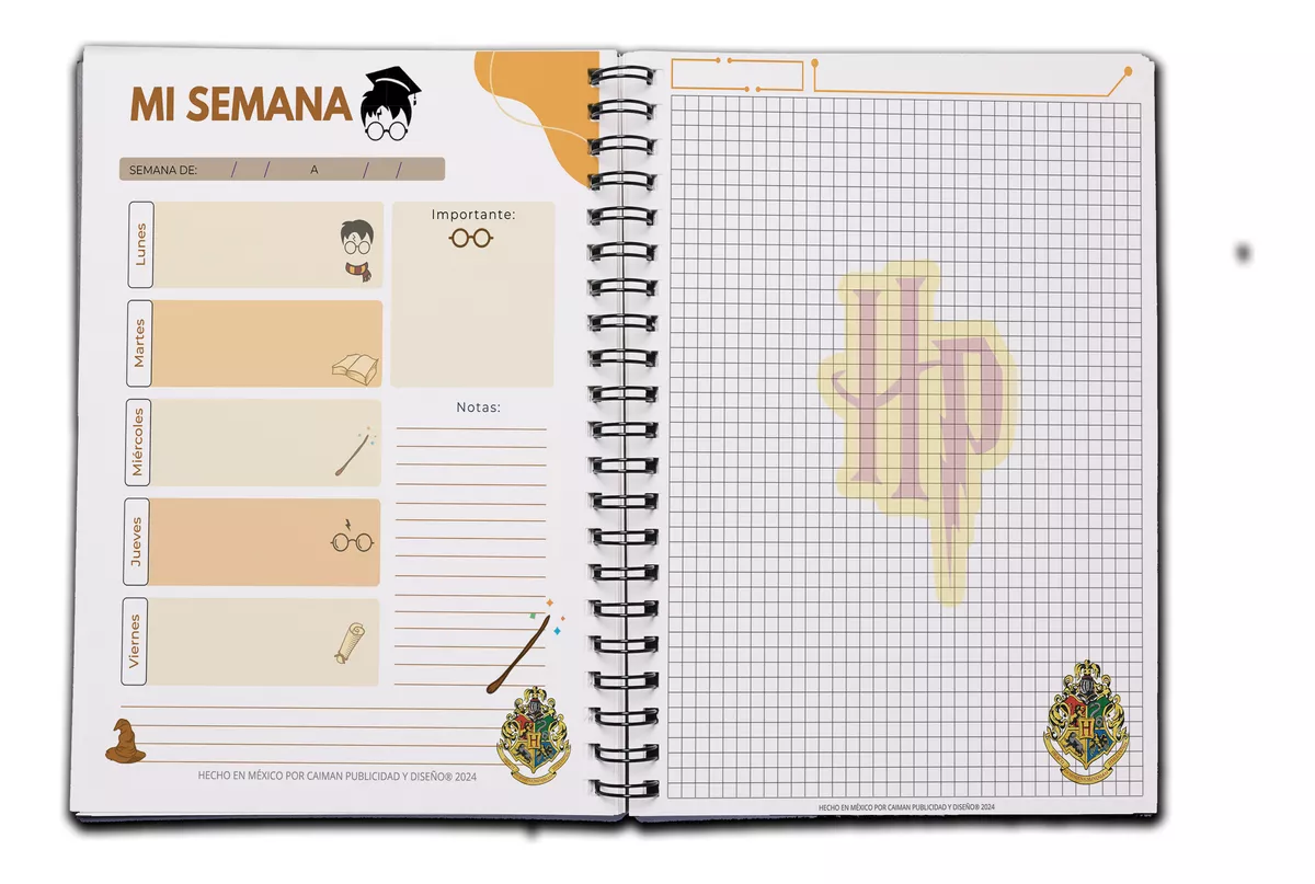 AGENDA HARRY POTTER, PLANER, PLANEADOR, ORGANIZADOR