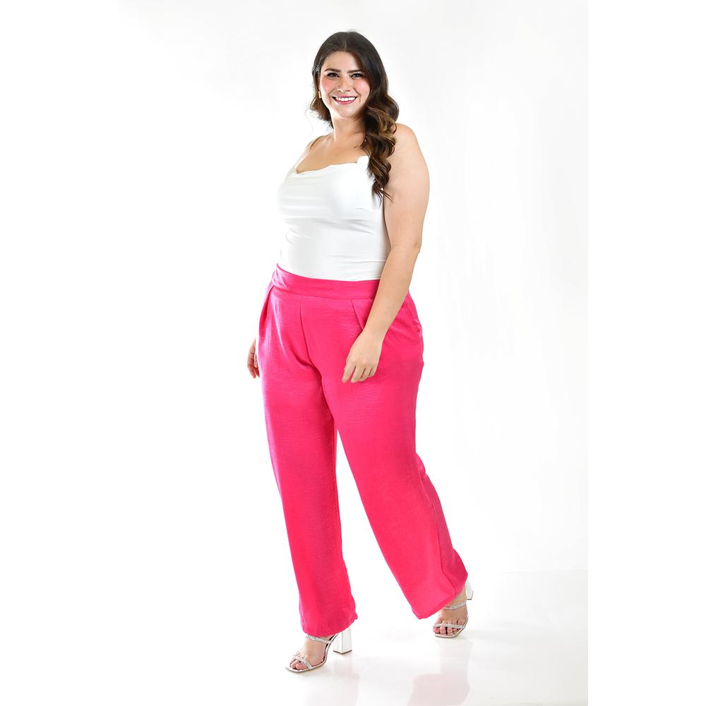 Pantalon pierna ancha Roman Fashion /Tallas Extras, 2334 (Fiusha)