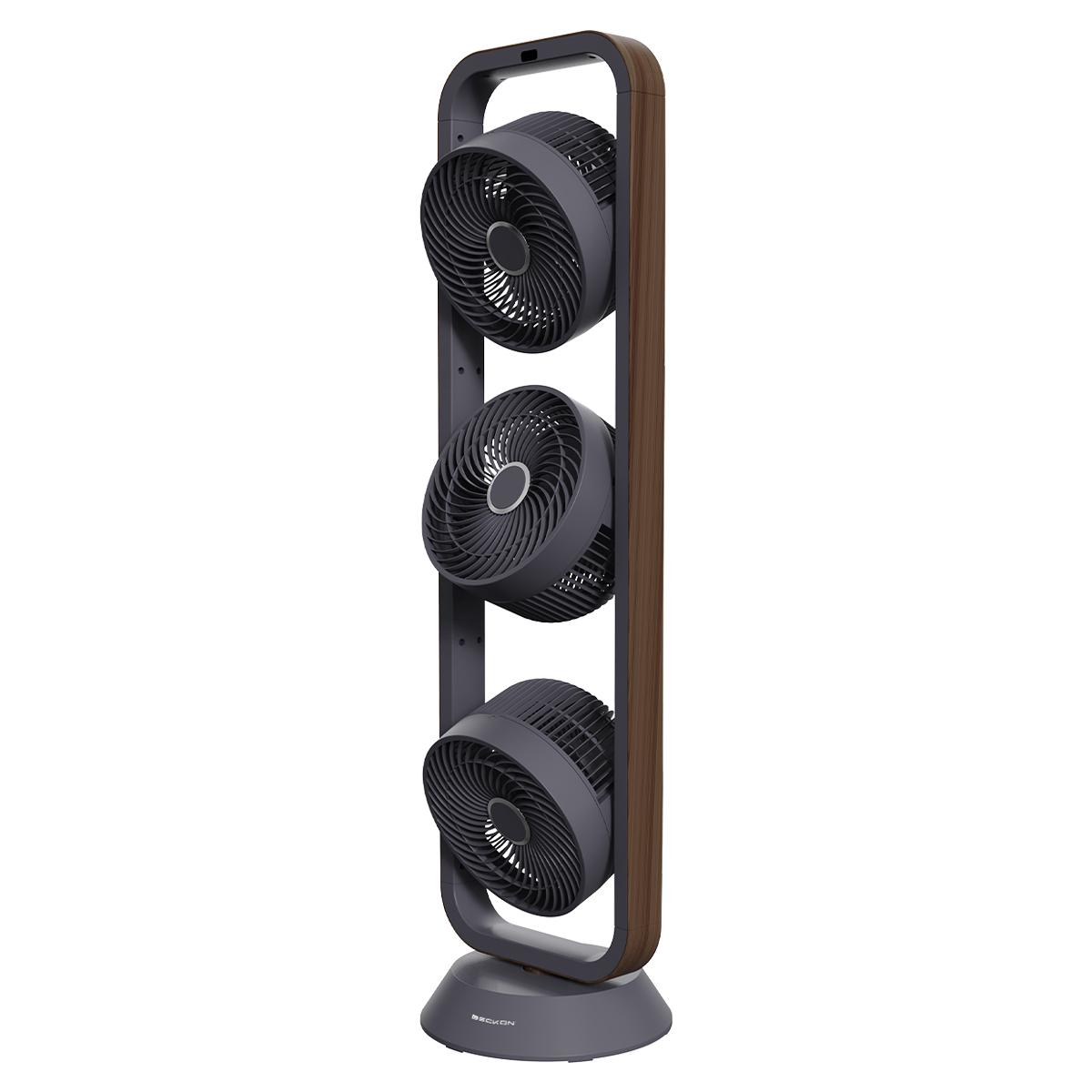 ventilador-de-torre-turbo-circulador-100cm-de-alto-beckon-con-3-motores-big-flow-acabado-tipo-madera-control-remoto-oscilacion-temporizador-modos-de-uso