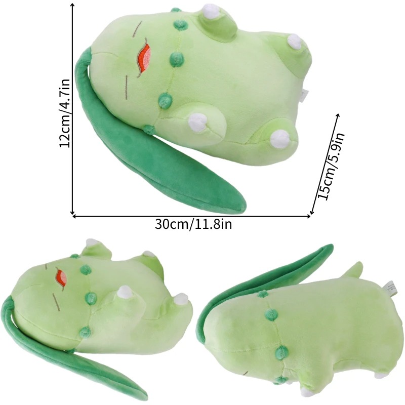 Peluche Anime Poke Chikorita Dormilon Regalo Suave Felpa Juguetes Niños