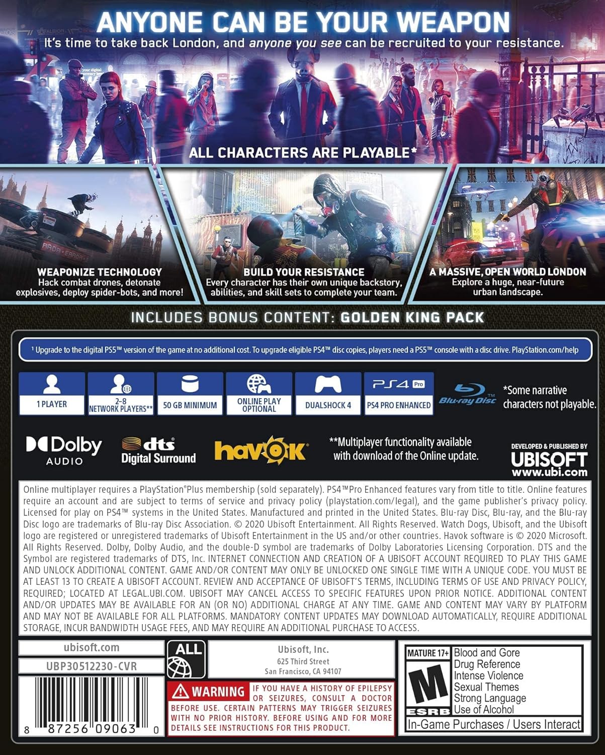  Watch Dogs Legion Ps4