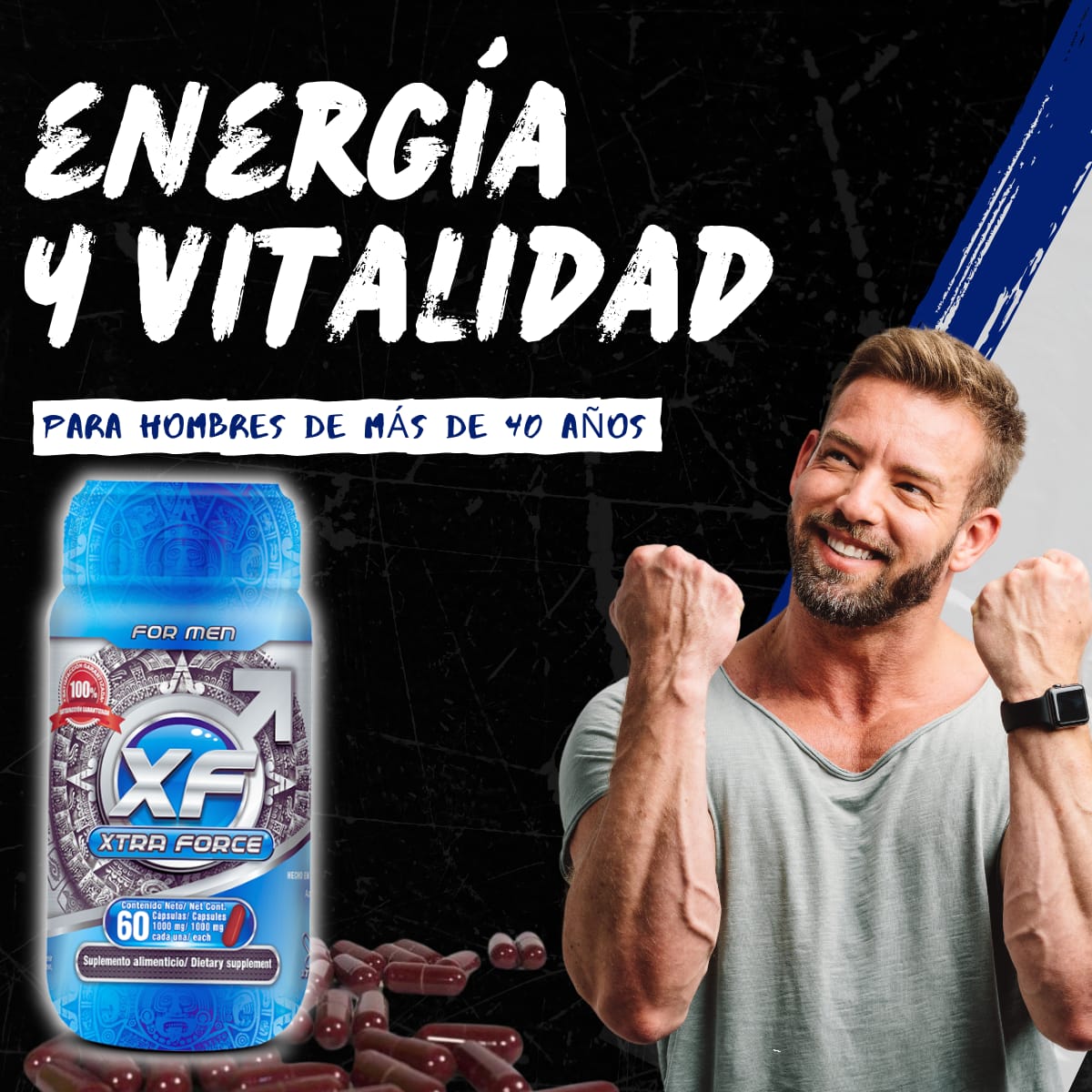 XtraForce For men Próstata Sana Vigorizante Masculino 60Cáps.