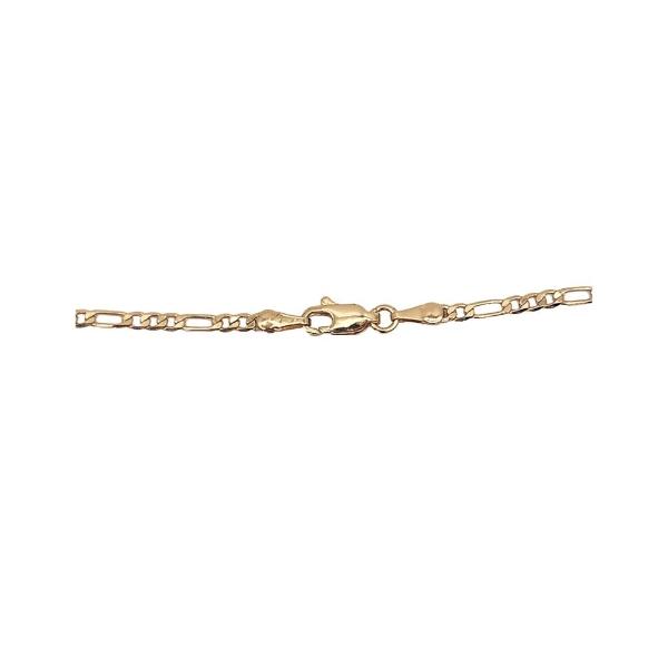 Cadena y dije de brillos con corona de oro laminado letra "F"