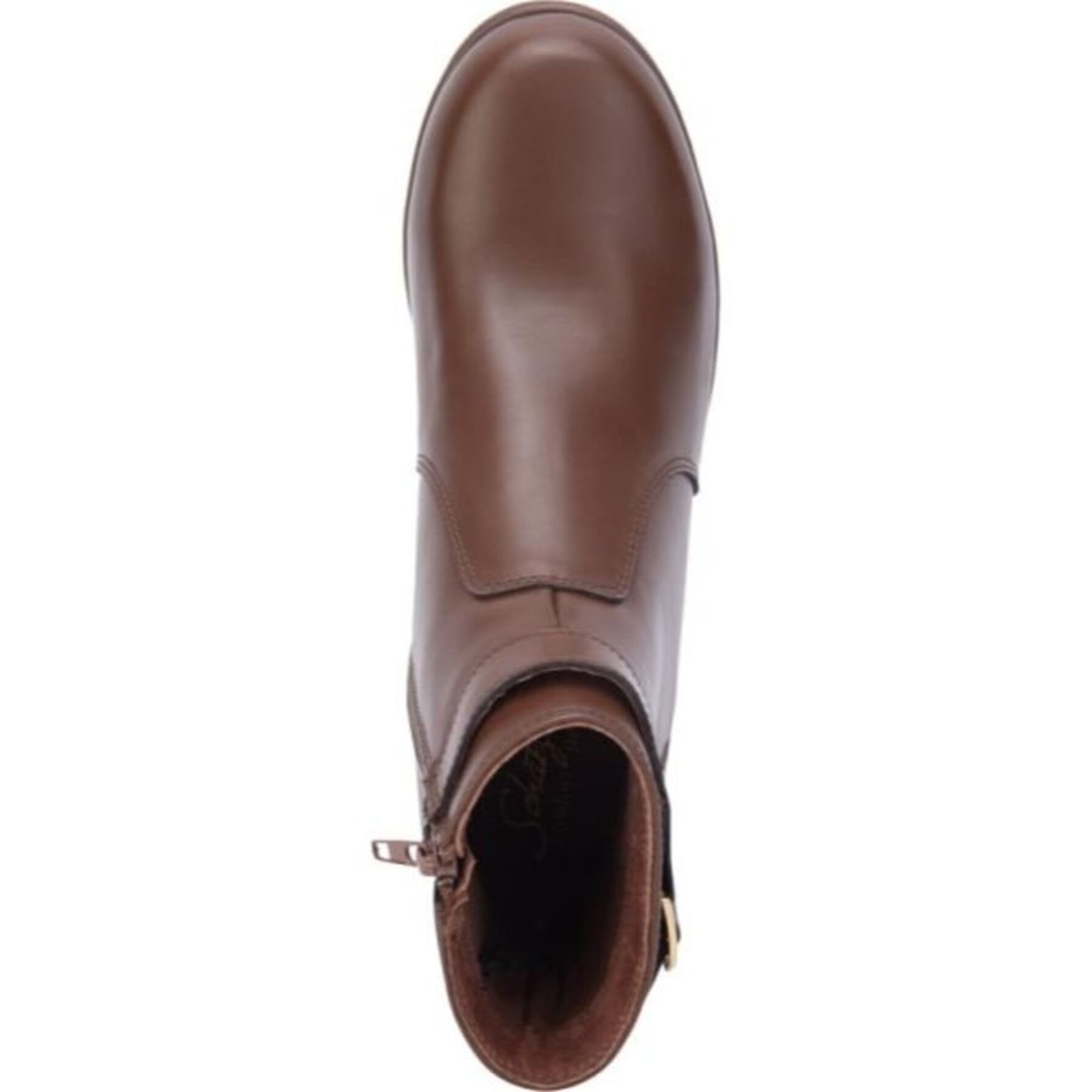 Botas para mujer, tipo botín, con hebilla, corta, de piel, acabado napa ...