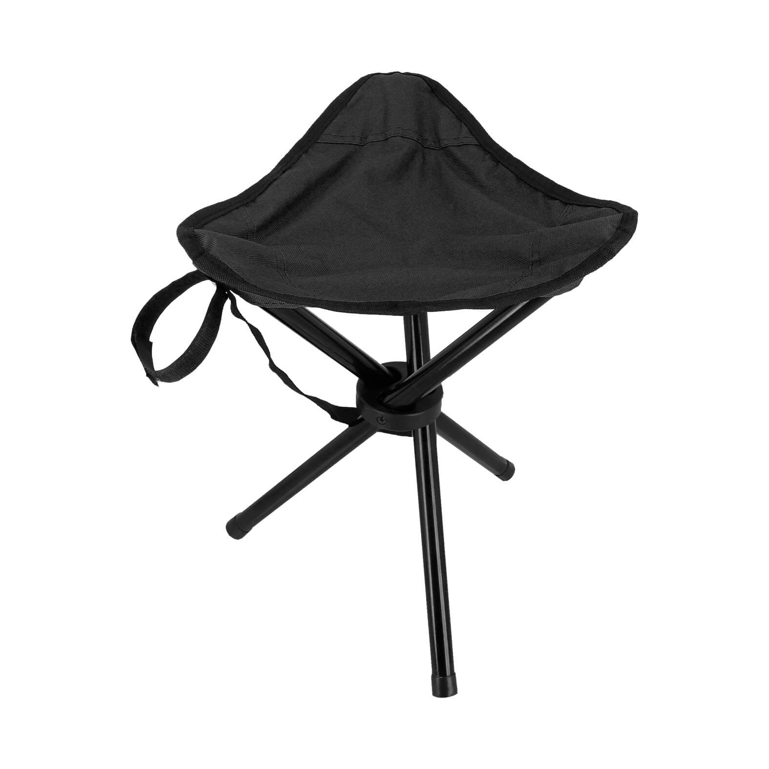 Banco tripie plegable con cinturón de velcro y correa ajustable Antideslizante Soporte de Carga de 120 Kg para Acampar TL 037
