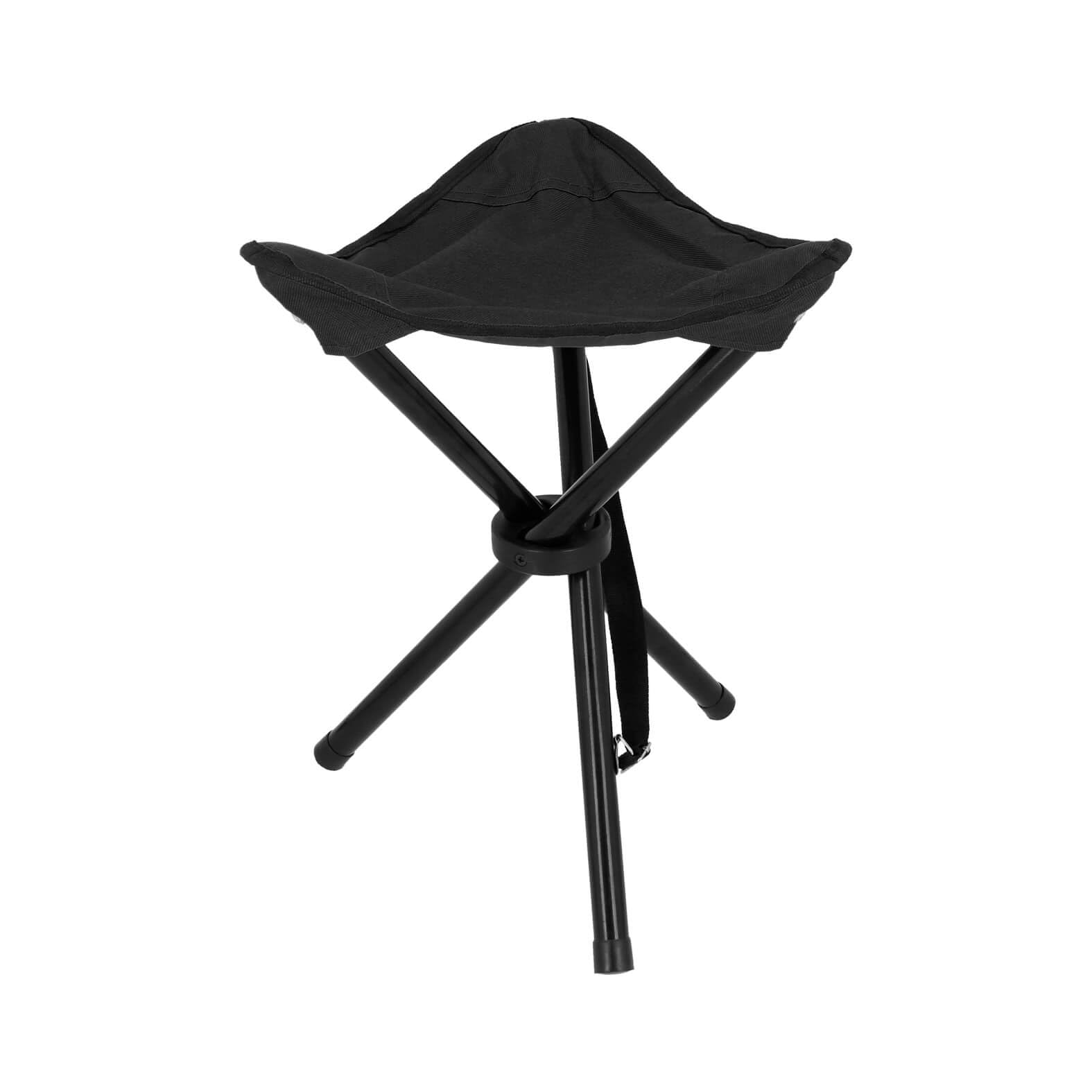 Banco tripie plegable con cinturón de velcro y correa ajustable Antideslizante Soporte de Carga de 120 Kg para Acampar TL 037