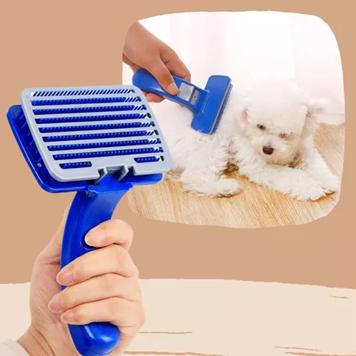 Cepillo Para Mascota Removedor Pelo Muerto Limpieza