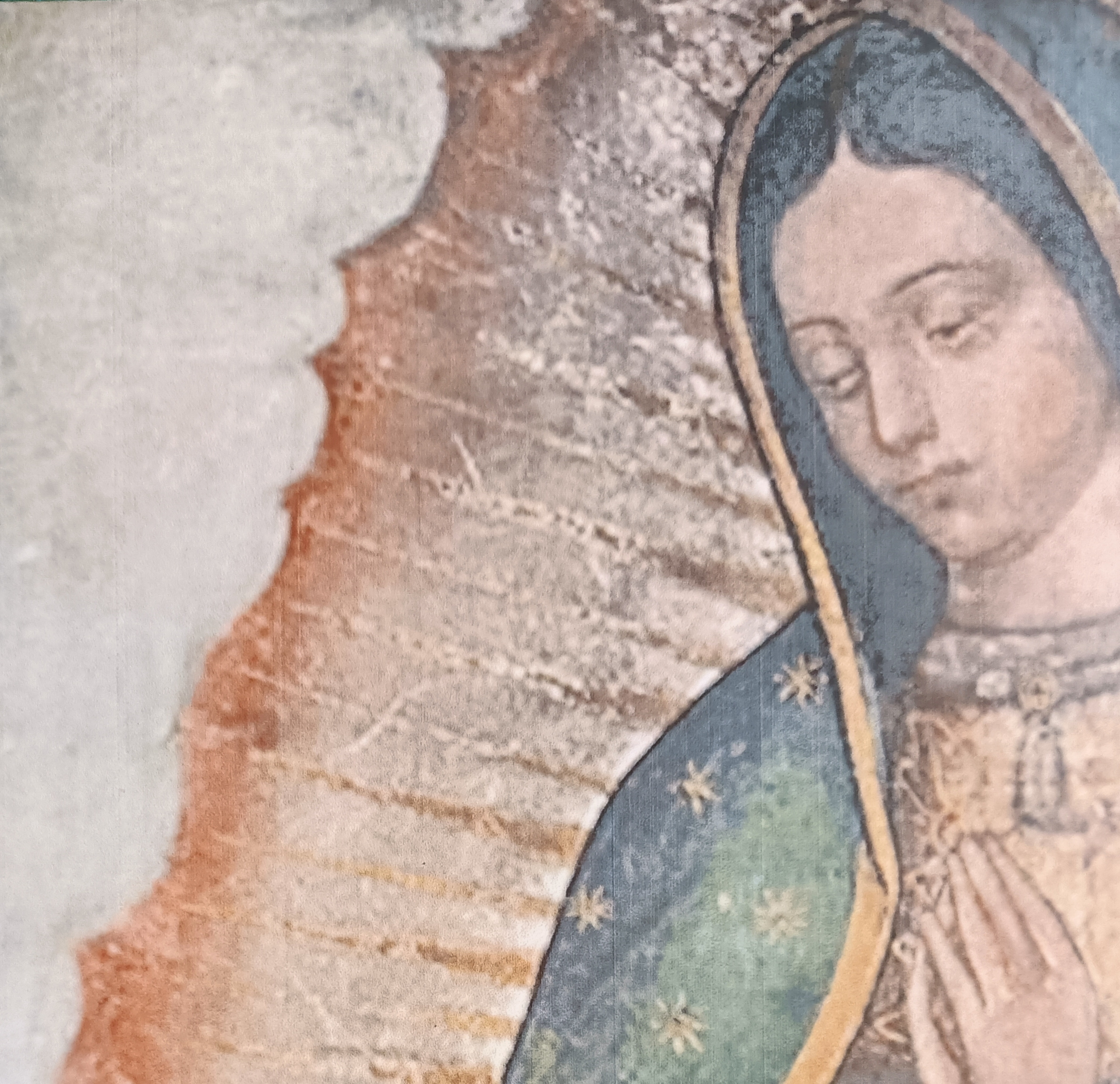 Virgen de Guadalupe Imagen Cuadro Mural 40x60 cm en azulejo