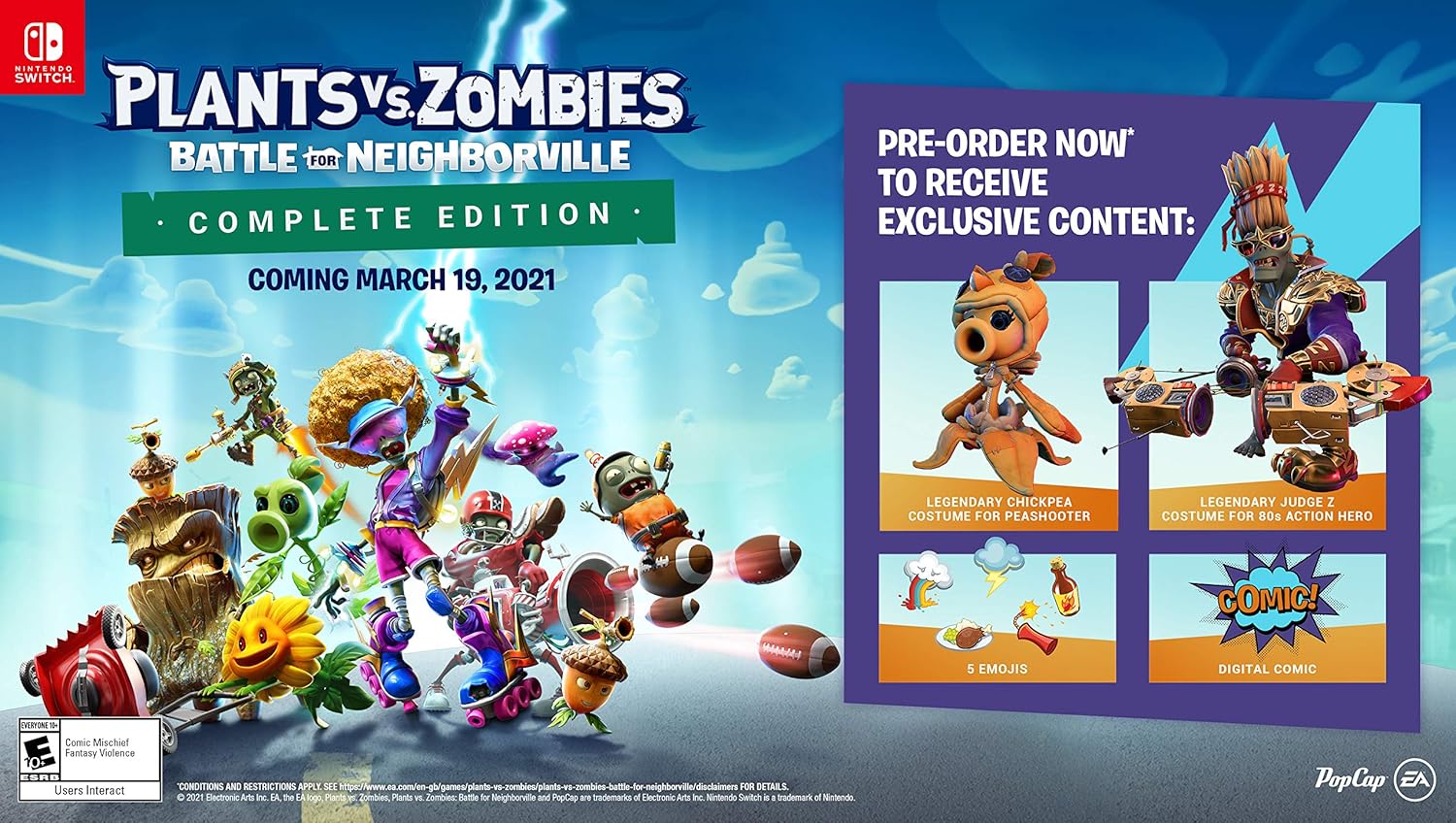 Plants Vs Zombies: Battle for Neighborville - Complete Edition - Nintendo Switch