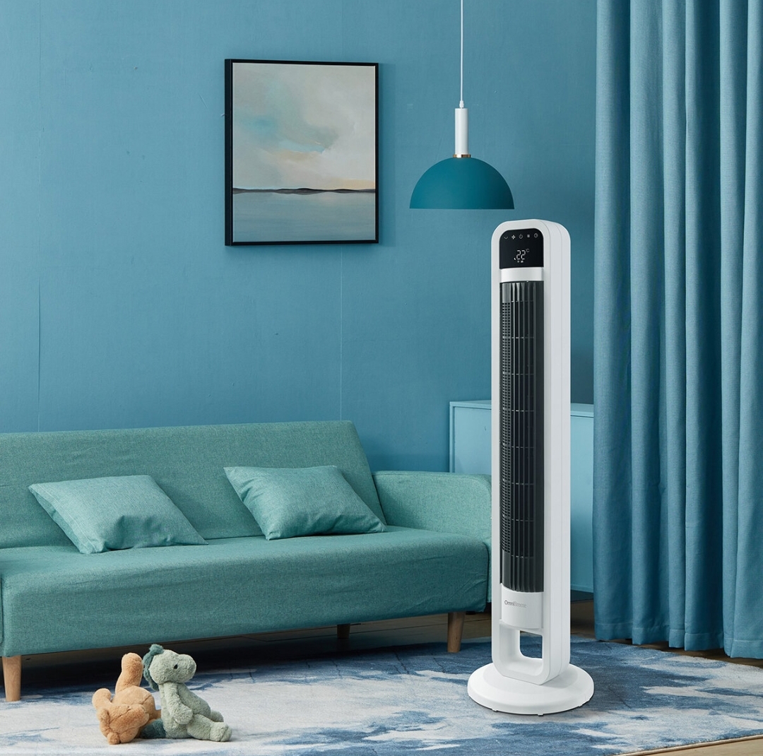 OmniBreeze, ventilador de torre con control WiFi, 4 velocidades