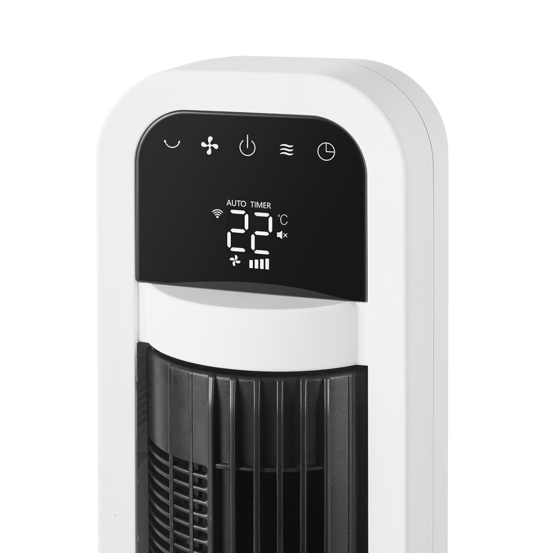 OmniBreeze, ventilador de torre con control WiFi, 4 velocidades