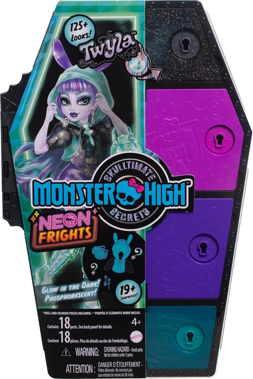Muñeca Monster High Sarcofago Secrets Neon Twyla HNF82 Mattel