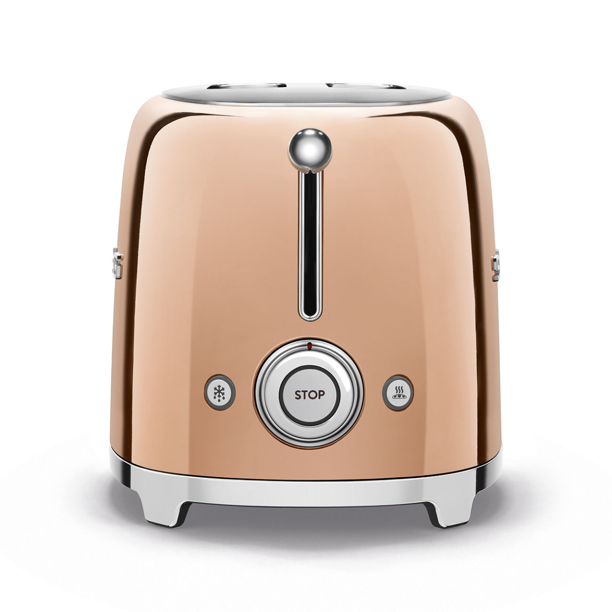 Tostador 2 Rebanadas Smeg TSF01RGUS Palanca de Elevación Manual Oro Rosa