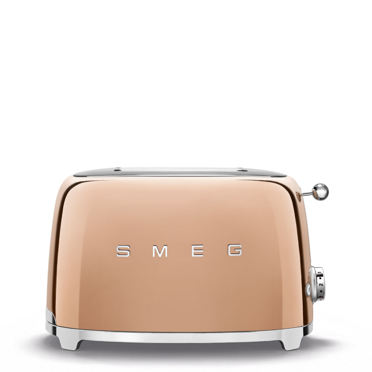Tostador 2 Rebanadas Smeg TSF01RGUS Palanca de Elevación Manual Oro Rosa