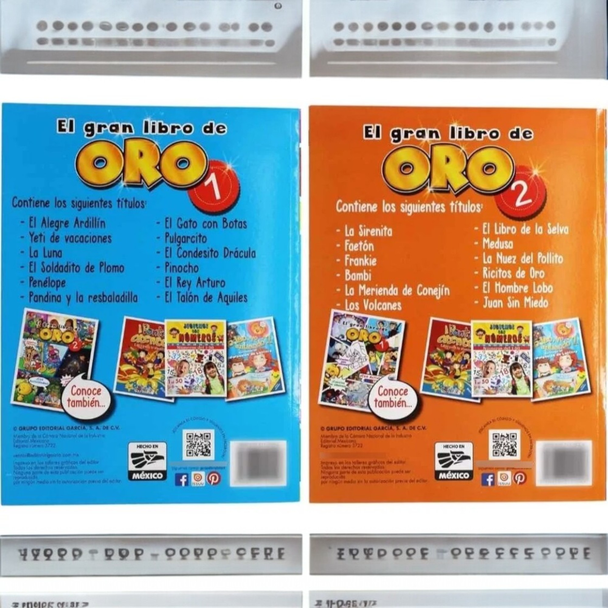 2 Libros De Actividades Colorea Y Cuentos Clasicos,oro 1 Y 2