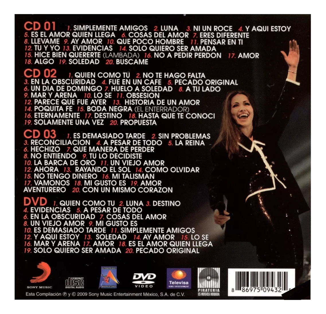Lo Esencial De Ana Gabriel Box 3 Disco Cd + Dvd
