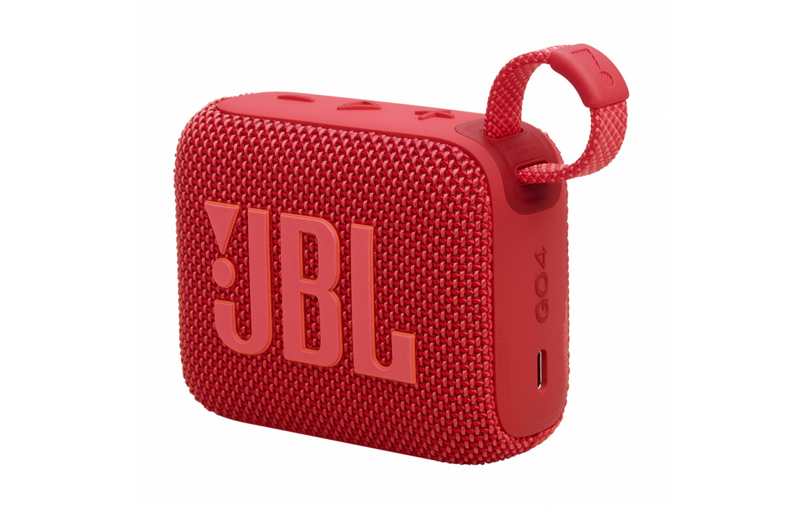JBL Bocina Portátil Go 4, Bluetooth, Inalámbrico, 4.2W RMS, Rojo 