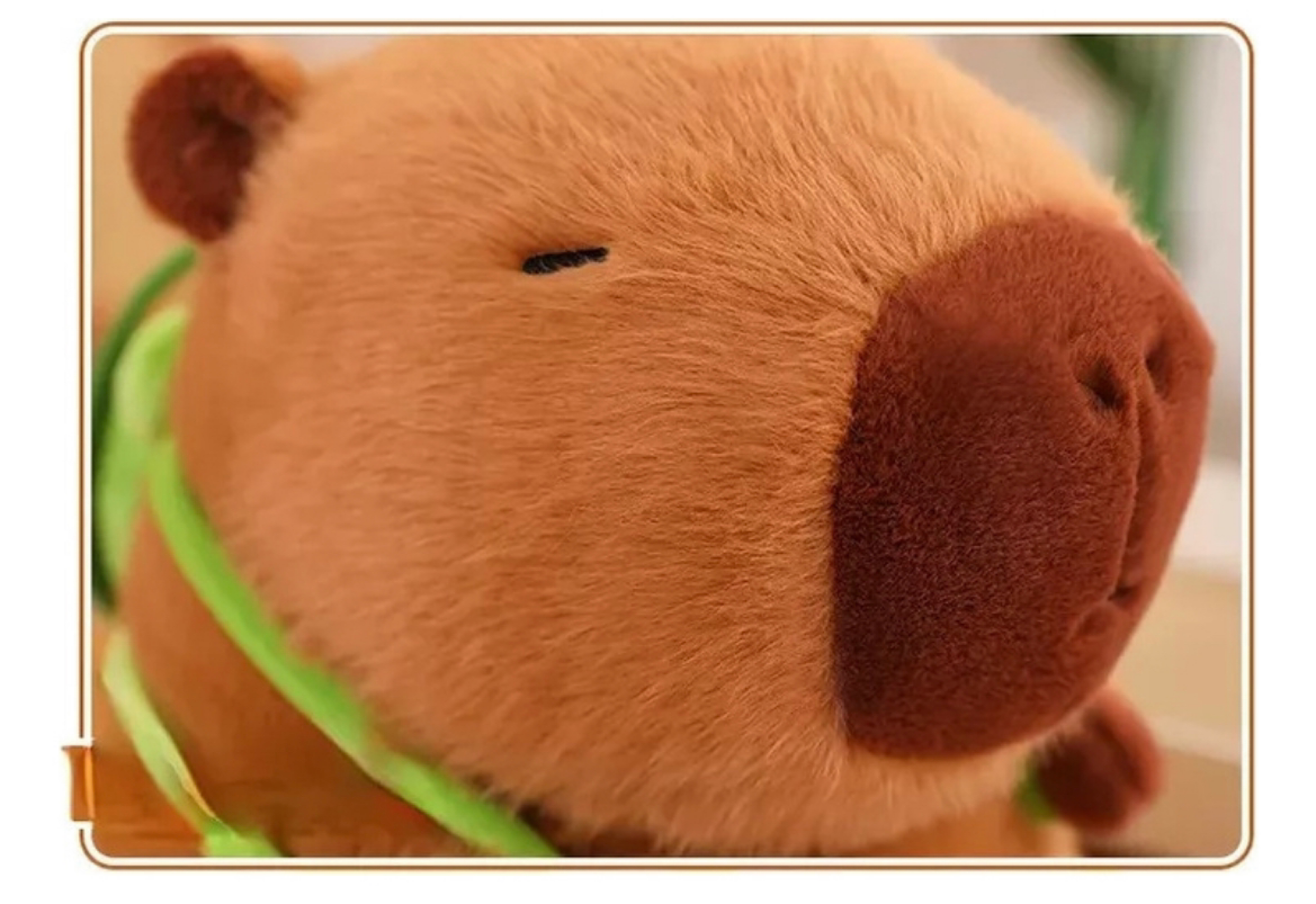 Juguetes de peluche de Capibara y Mochila pequeña con forma de Tortuga.